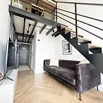Rooftop Terrace Loft 15 Minute Walk To Zalgiris Arena Apartment Kaunas
