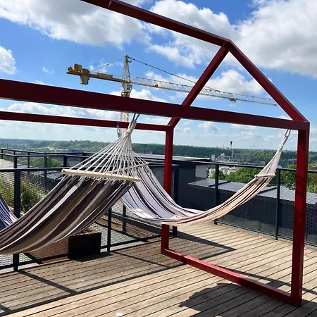 アパート Rooftop Loft 15 Minute Walk To Zalgiris Arena With Ac